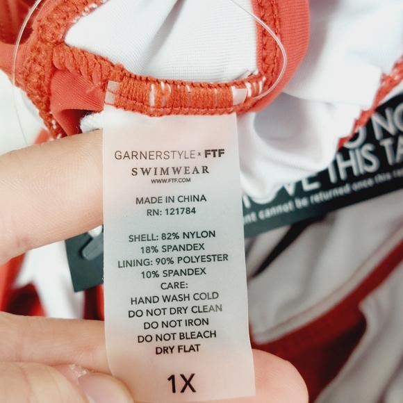 Red Ruffle Side Cut Out One Piece Strappy Swimsuits 792 - Picture 5 of 6